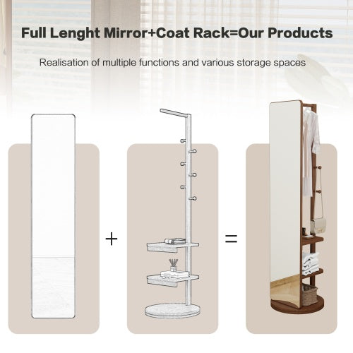 US Local Full-length Mirror 65.7x17.7 Inch Large Mirror For Full Body View, Easy To Dress, Organize And Place In The Bedroom