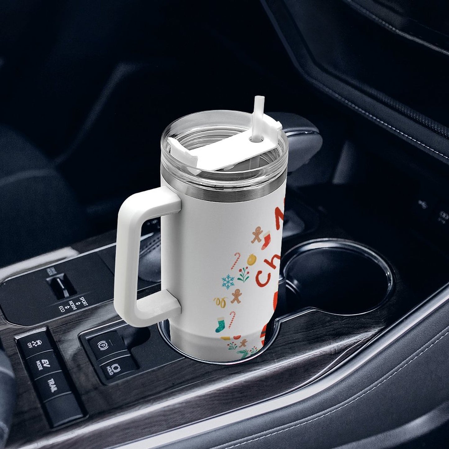PHDT00191 POD US Local Tumbler 40 oz Large Capacity Car Cup Christmas Santa Claus Gifts