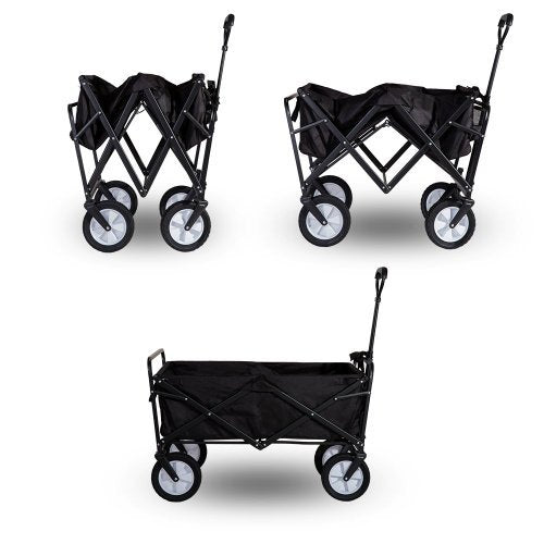 UK Local Garden Cart Foldable Pull Wagon Hand Cart Garden Transport Cart Collapsible Portable Folding Cart