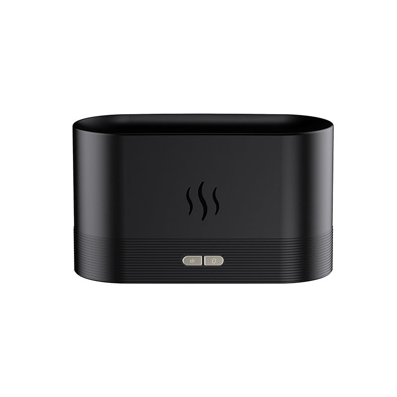 Aroma Diffuser With Flame Light Mist Air Humidifier Aromatherapy Diffuser With Waterless Auto-Off Protection For Spa Home Yoga Office