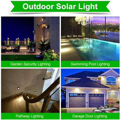 US Local Aolyty Solar Lights Outdoor, Motion Sensor Wall Light 3 Lighting Modes IP65 Waterproof LED Solar Security Lights Four Side Inllumination 2-Pack For Garden Yard Patio Walkway Fence Patio