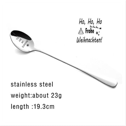 Stainless Steel Spoon You Are My Sunshine Couple Family Tableware