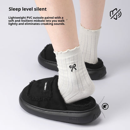 Women's Warm Non-slip Suede Cotton Slippers