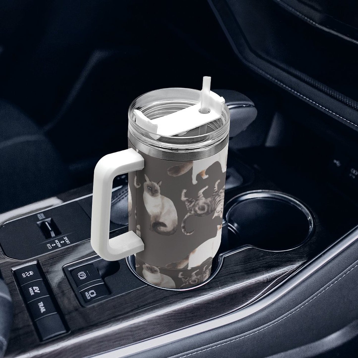 PHDT00252 POD US Local Tumbler 40 oz Large Capacity Car Cup Cat