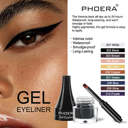 US Local PHOERA Ten Color Eyeliner
