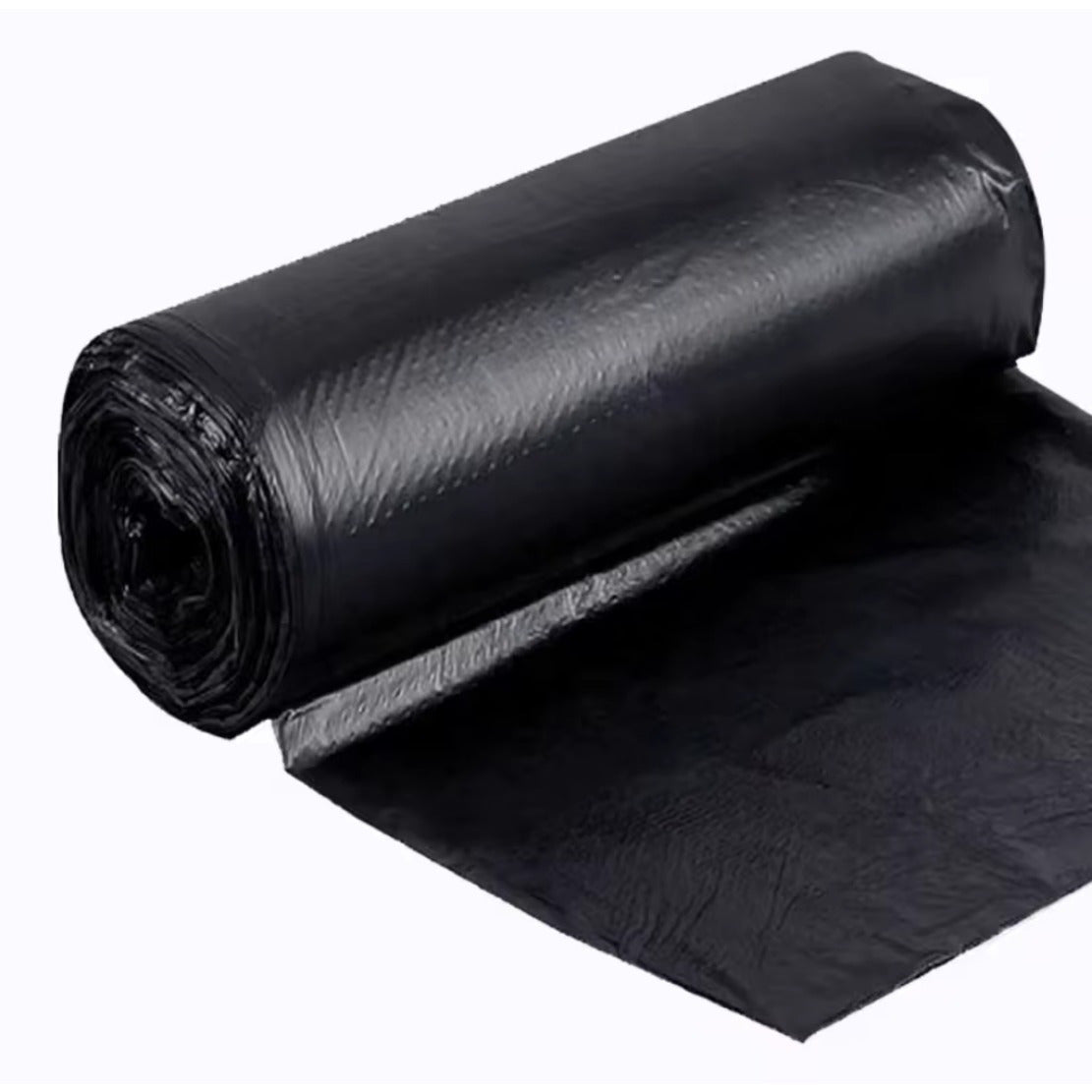 US Local 120 35 Gallon Lightweight Stretchable Garbage Bags - Star Sealed Bottom, Black Plastic Lining, Not Available On Weekends