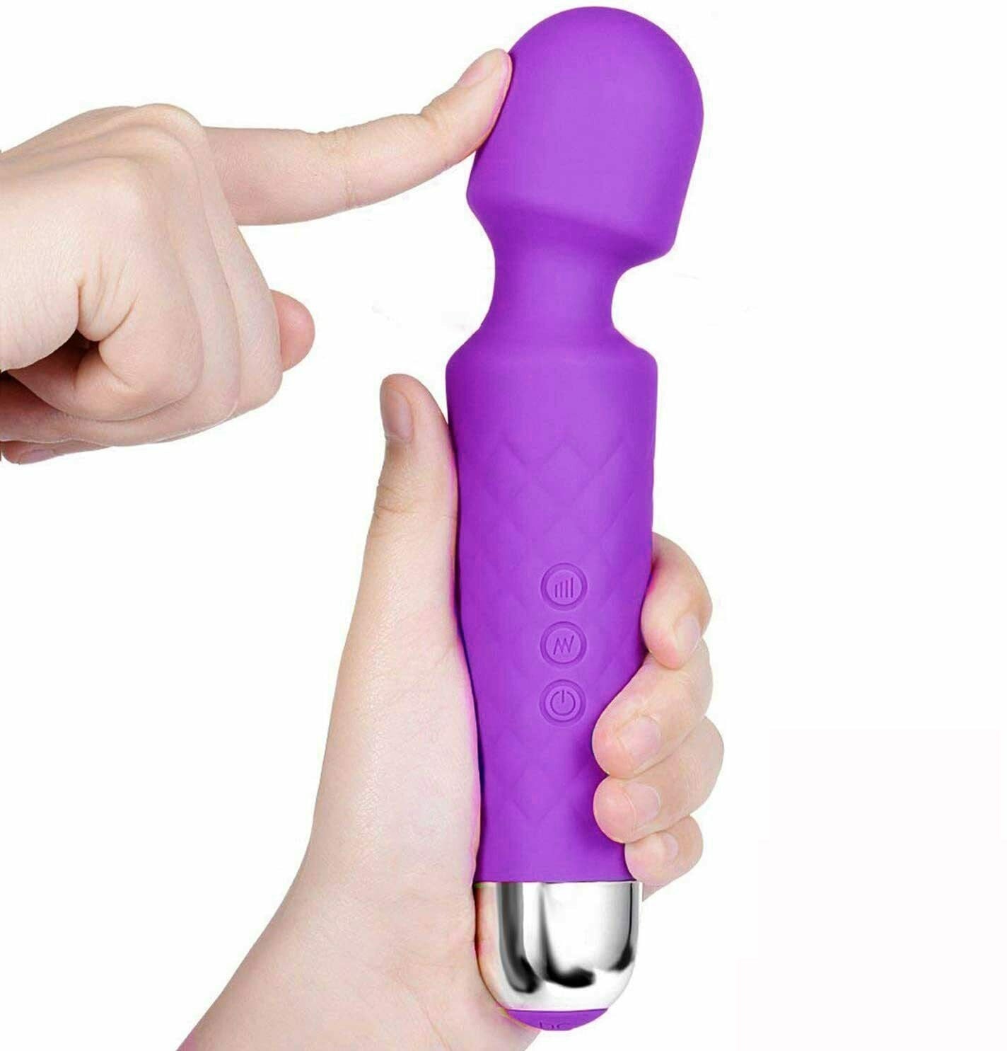 US Local Magic Massage Wand Muscle Relaxation Massager 20 Speed Vibrating Full Body Therapy Motor Vibration