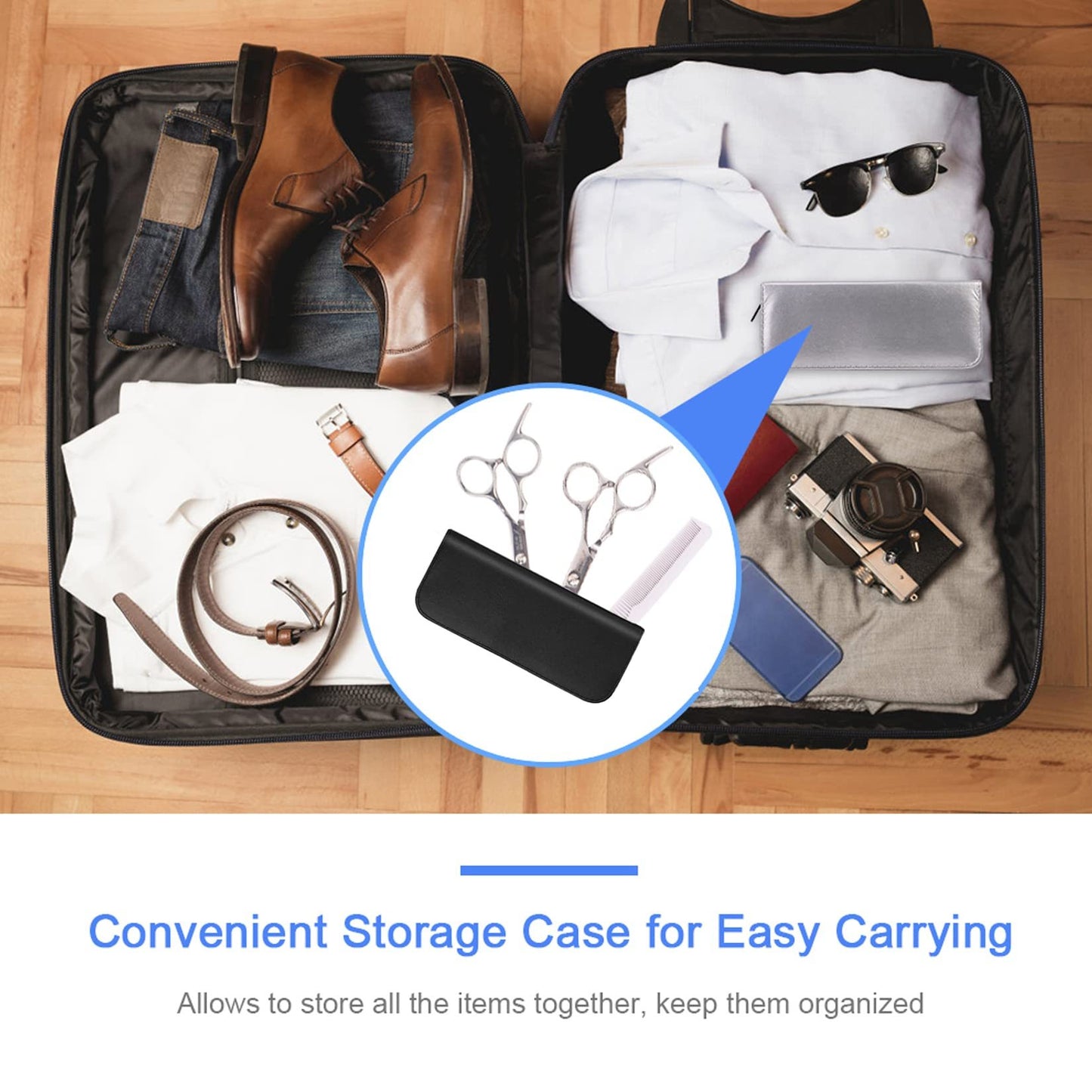 US Local Hair Cutting Scissors Set, 6 Inch Hairdressing Thinning Shears For Hair Cutting For Women, Men, Kids - Silver