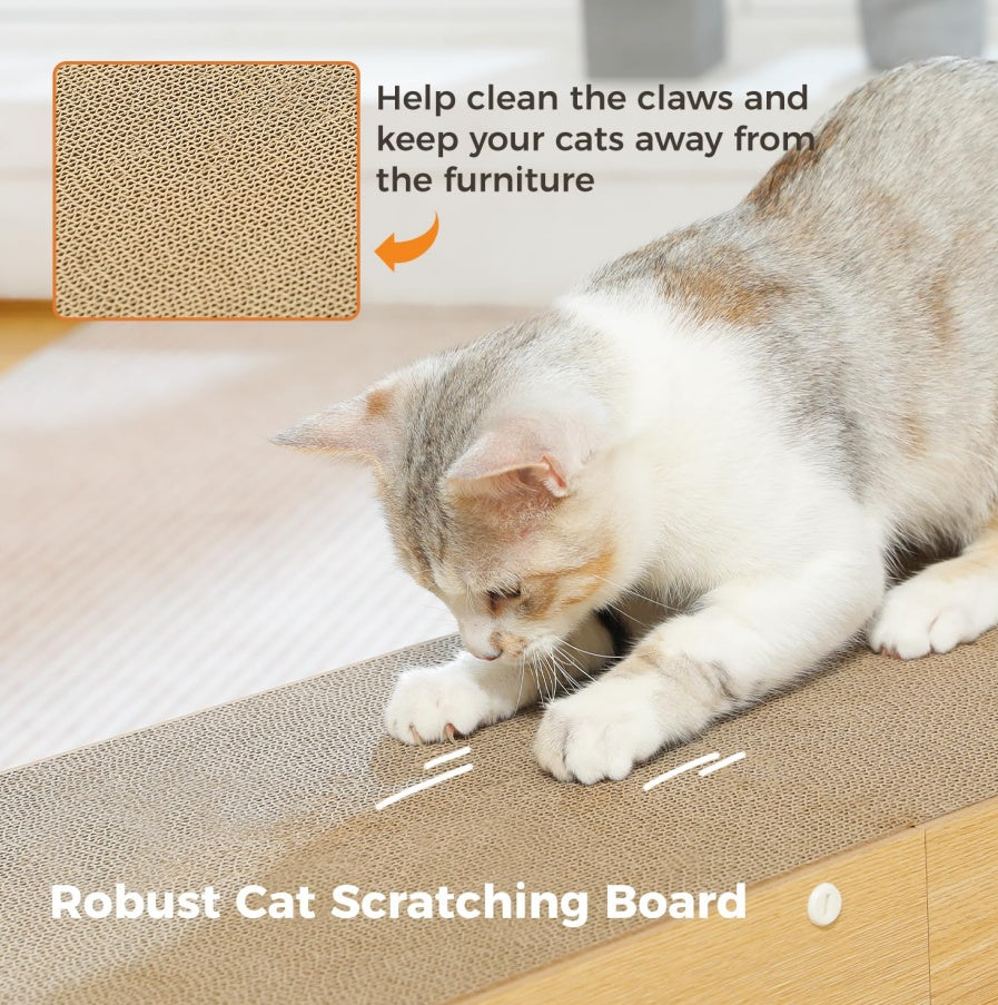 US Local MUlti-Hole Fun Cat Tunnel With Scratching Board And Game Pom Pom Cat Tunnel House, Interactive Cat Scratching House, Self-improvement Drilling Hole Teaser, Must-have For Multi-Cat Families