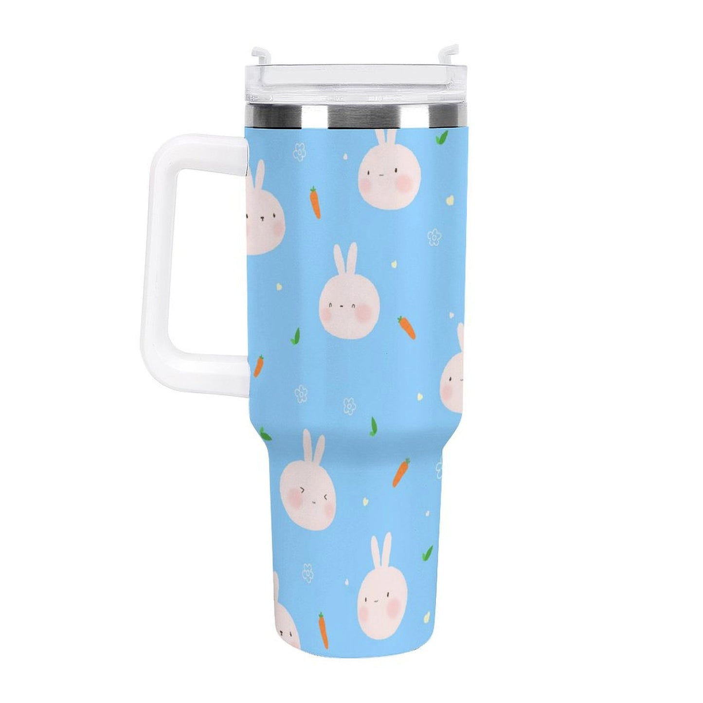 PHDT00507 POD US Local Tumbler 40oz Large Capacity Car Cup Rabbit blue