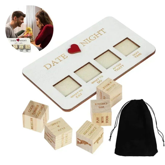 USA Local Wooden Date Night Dice Wooden Date Night Ideas Game Dice Romantic Couple Date Night Game Action Decision Dice Games For Couple