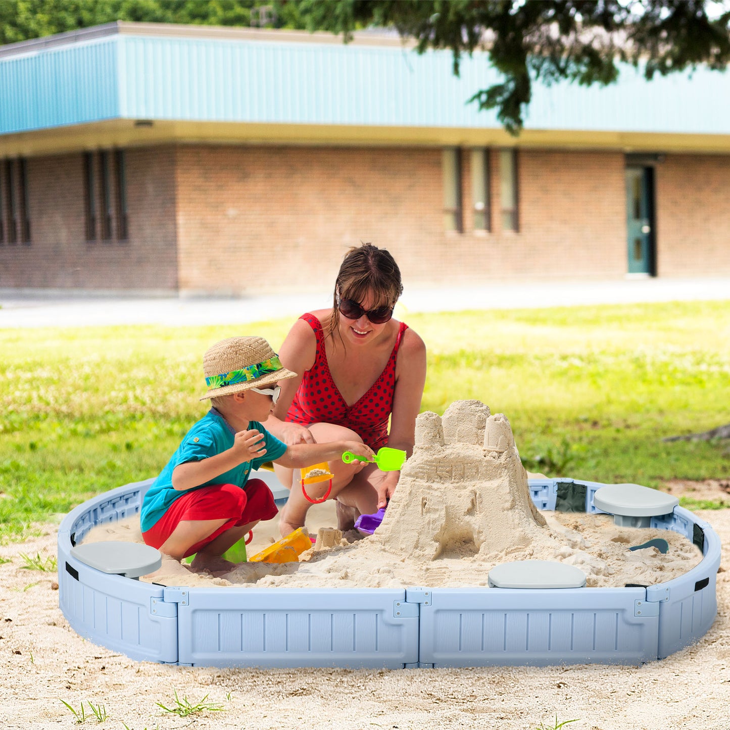 US Local Sandbox with Pirate Ship Design for 3-7 Years