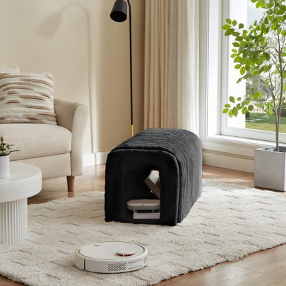 US Local Ottoman Storage Bench Pet Supplies Corduroy Bench Cat's Nest To Hide For The Living Room, Entryway And Bedroom