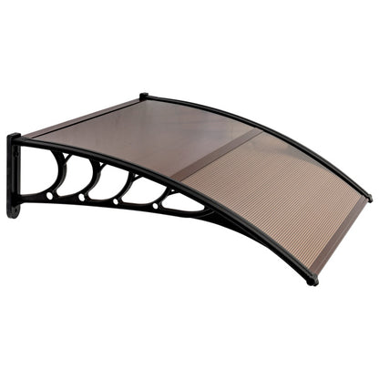 US Local Brown Board Black Bracket Canopy100X96cm