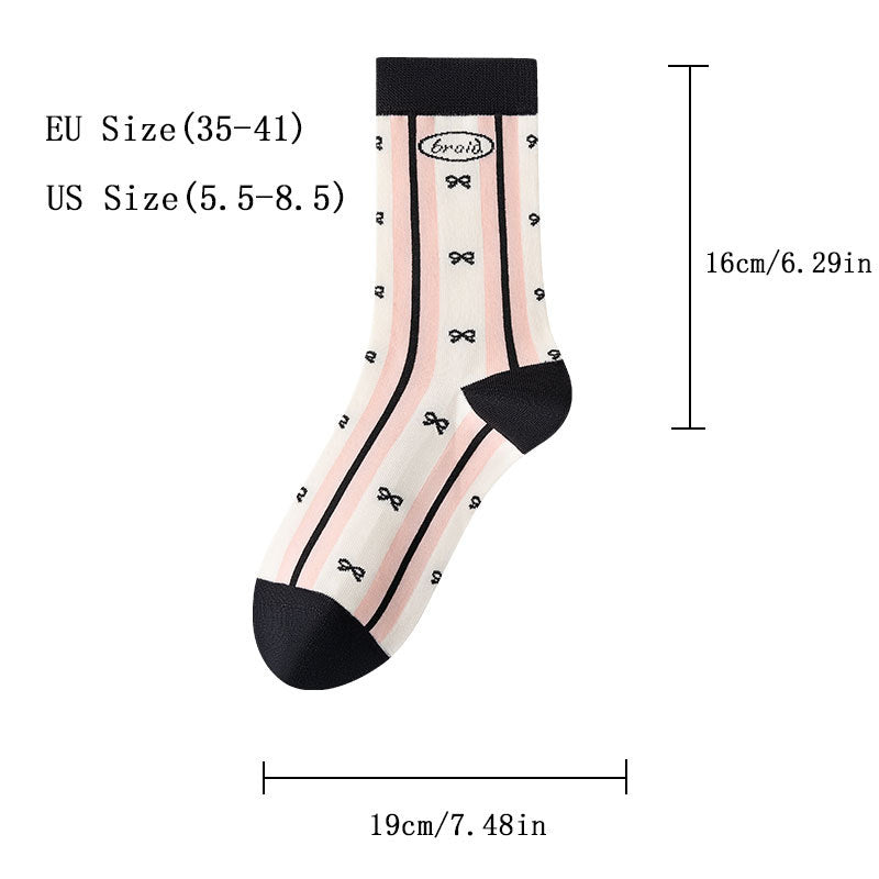US Local 8 Pairs Womens Crew Socks Casual Knit Comfy Seamless Breathable Cool Dress Socks For Outdoor Sports Running Fitness Cycling