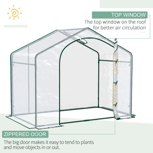 US Local Portable Walk-in Steel Frame Garden Greenhouse