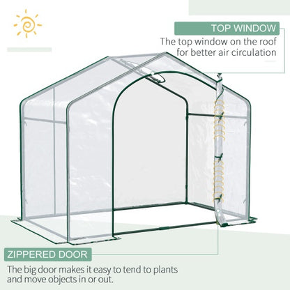 US Local Portable Walk-in Steel Frame Garden Greenhouse