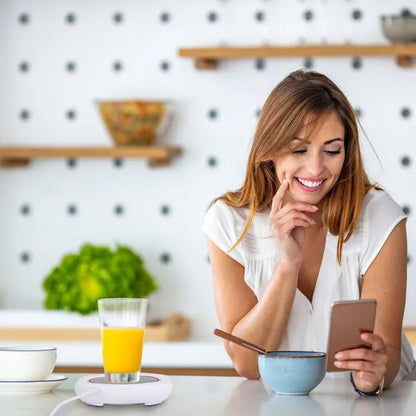 US Local Electric Coffee Mug Warmer For Desk Auto Shut Off USB Tea Milk Beverage Cup 3 Temperature Setting