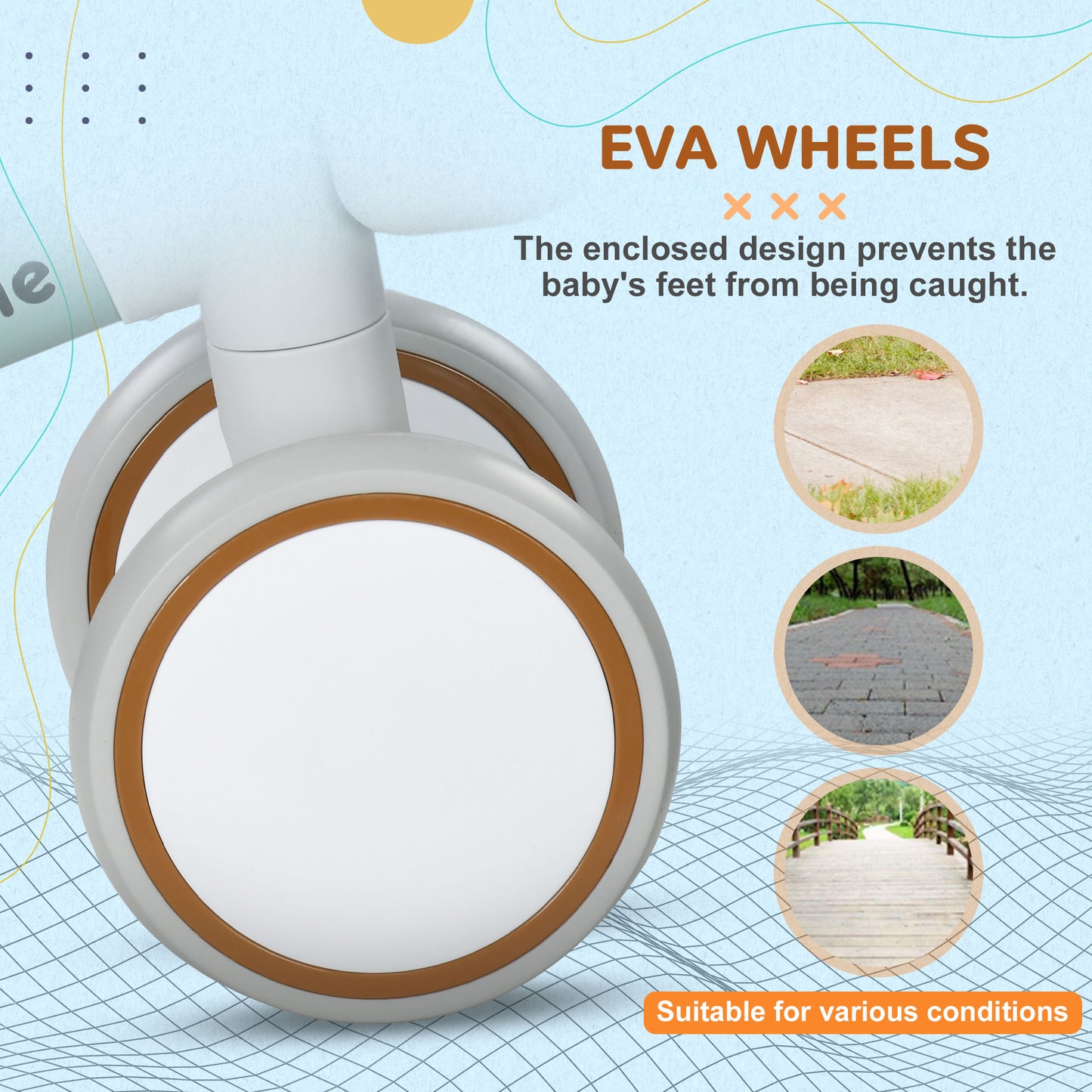 US Local Balance Bike for Toddlers 1-3 Years with Adjustable Seat