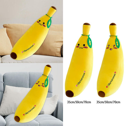 US Local Plush Banana Stuffed Pillow Decor Plushie Toy Breathable Soft Fruit New
