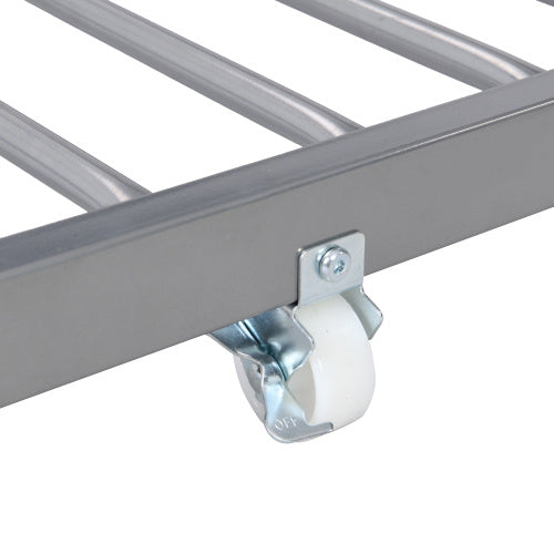 US Local METAL BUNK BED WITH TRUNDLE SILVER