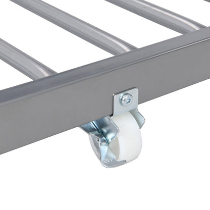 US Local METAL BUNK BED WITH TRUNDLE SILVER