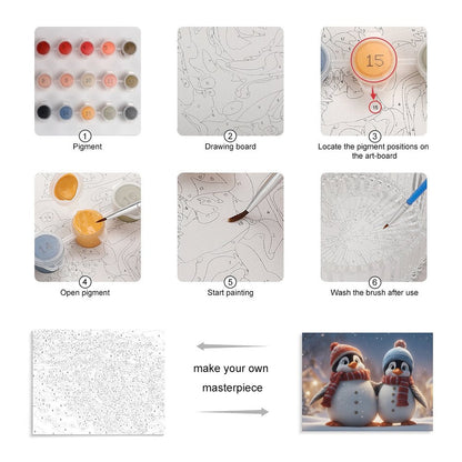 Paint by Number Penguin_2