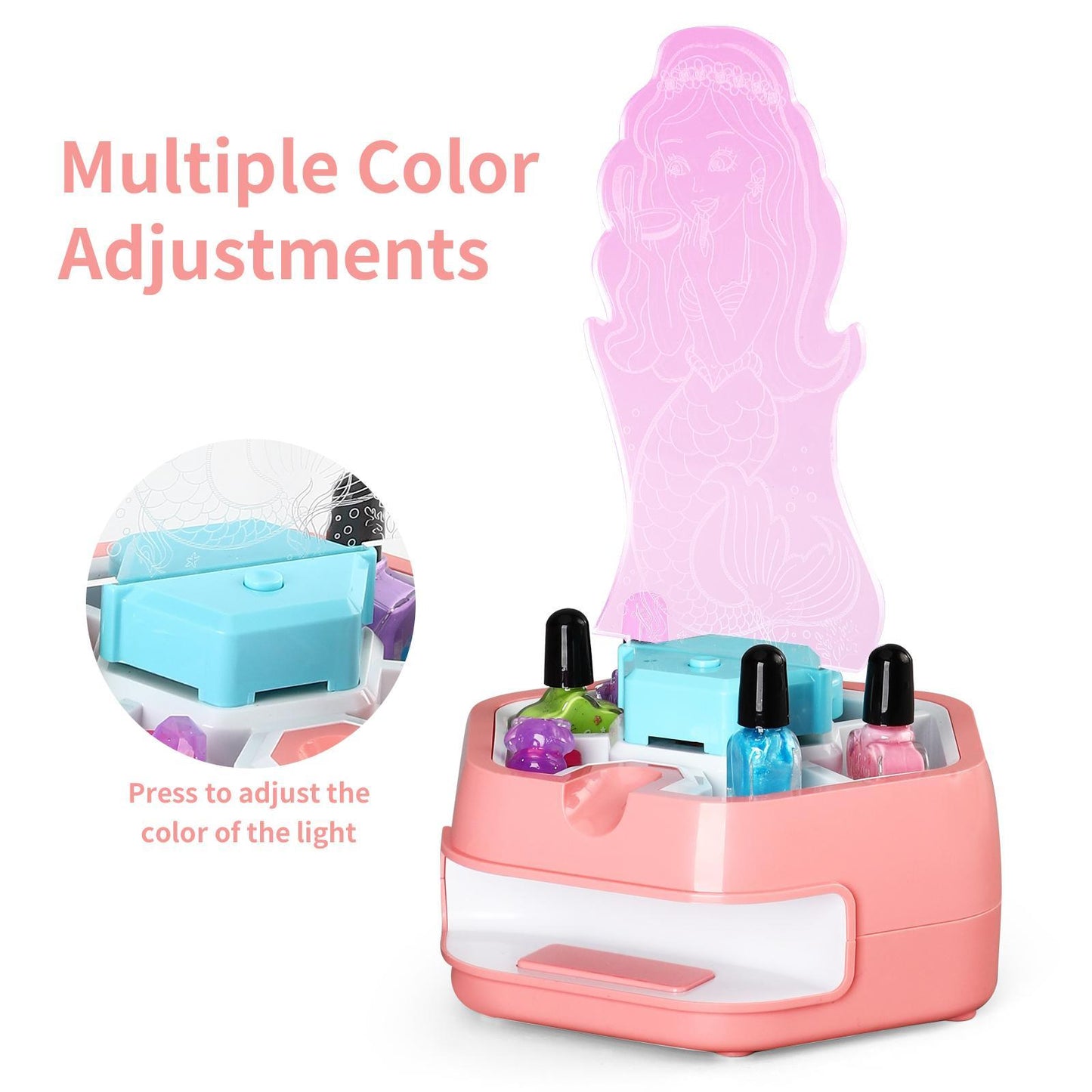 US Local Kids Makeup And Nail Art Spray Set Toys Creative Playtime Fun Kids Fun Nail Art Perfect Holiday Gift