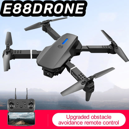US Local The Battery Configuration Of The E88 Smart Camera Drone Features Real-time Image Transmission From A Single Camera. It Has One-click Touch And Landing Functions. This Is A Foldable Remote-controlled D