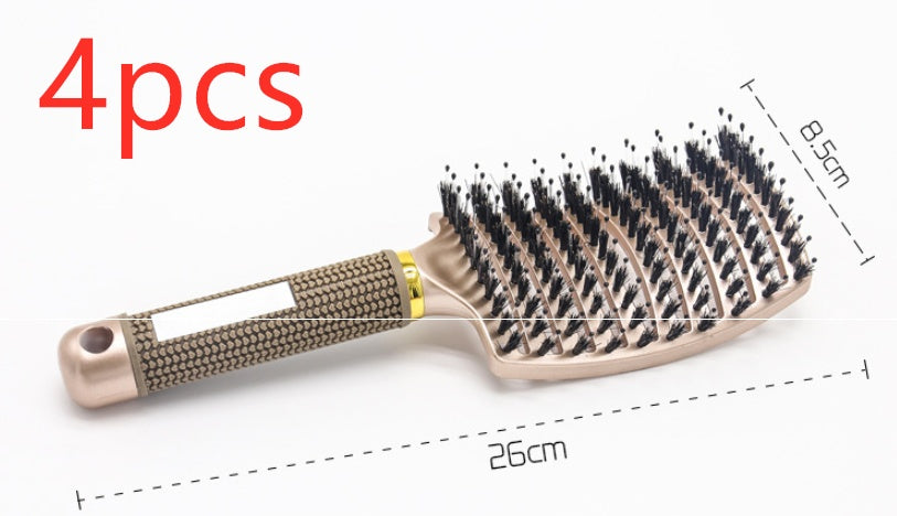 US Local Hairbrush Anti Klit Brushy Haarborstel Women Detangler Hair Brush Bristle Nylon Scalp Massage  Teaser Hair Brush Comb