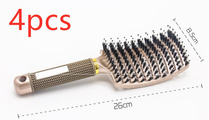 US Local Hairbrush Anti Klit Brushy Haarborstel Women Detangler Hair Brush Bristle Nylon Scalp Massage  Teaser Hair Brush Comb