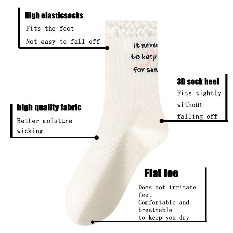 US Local 8 Pairs Womens Crew Socks Casual Knit Comfy Seamless Breathable Cool Dress Socks For Outdoor Sports Running Fitness Cycling