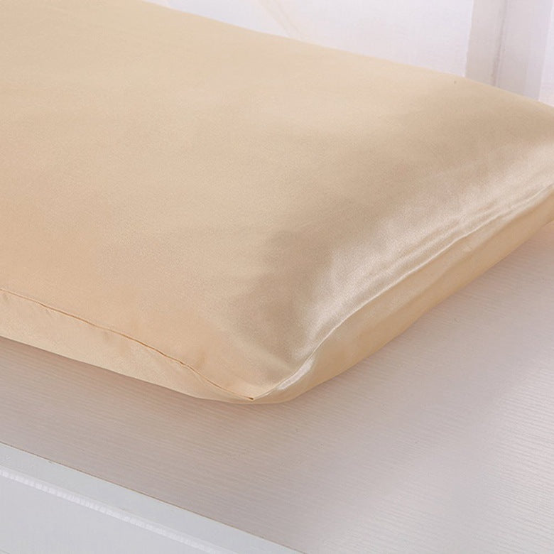 USA Local Pillowcase Satin Solid Color Simulation Silk Single Pillowcase Ice Silk Pillowcase