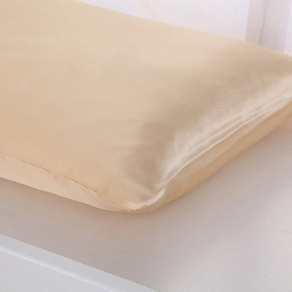 US Local Pillowcase Satin Solid Color Simulation Silk Single Pillowcase Ice Silk Pillowcase