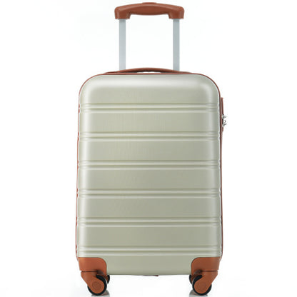 UK Local ABS Hard Shell Travel Trolley Suitcase 4 Wheel Luggage Set Hand Luggage, 20