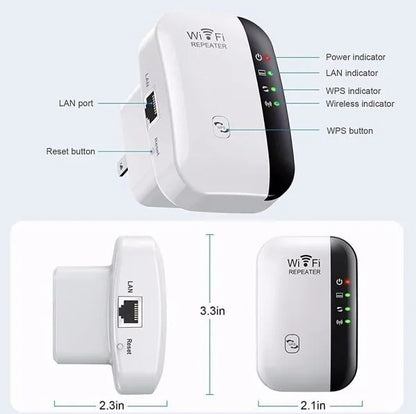 US Local WiFi Range Extender Internet Booster Wireless Signal Repeater