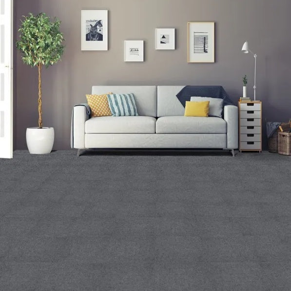 US Local Self Adhesive 12 Carpet Tiles Peel And Stick Floor Plank Mat Non-Slip