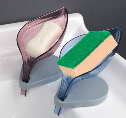 US Local Soap Holder Sink Sponge Drain Box Creative Suction Cup