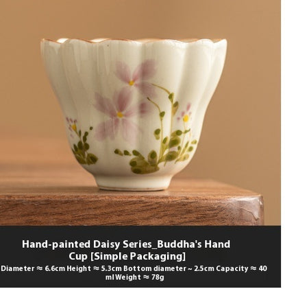 Little Daisy Petals Master Household Kung Fu Tea Cup