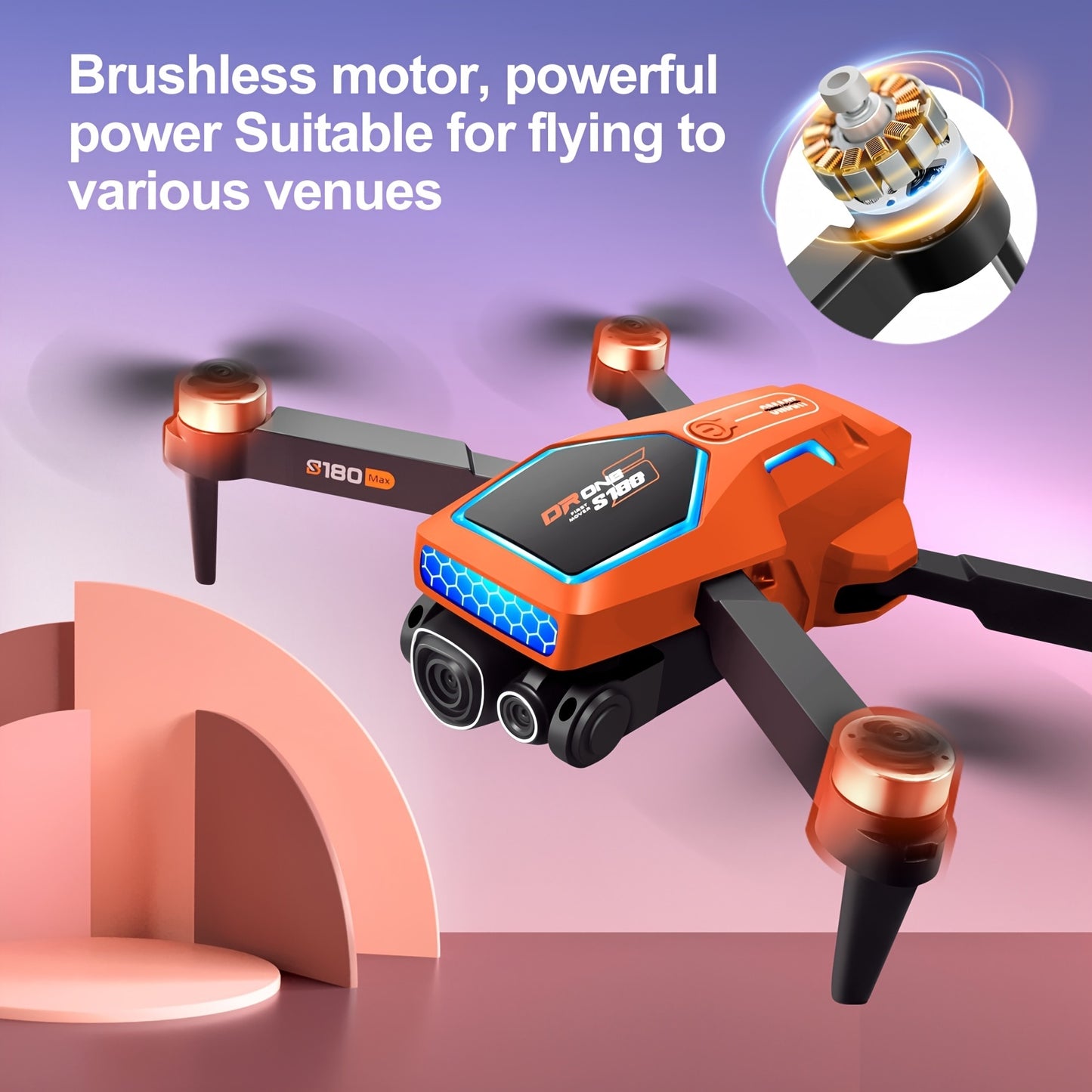 US Local S180 Max Brushless Racing Drone 4k Camera HD Obstacle Avoidance WIFI FPV Quadcopter Optical Flow Positioning Radio Control Toy