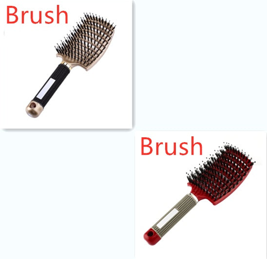 US Local Hairbrush Anti Klit Brushy Haarborstel Women Detangler Hair Brush Bristle Nylon Scalp Massage  Teaser Hair Brush Comb