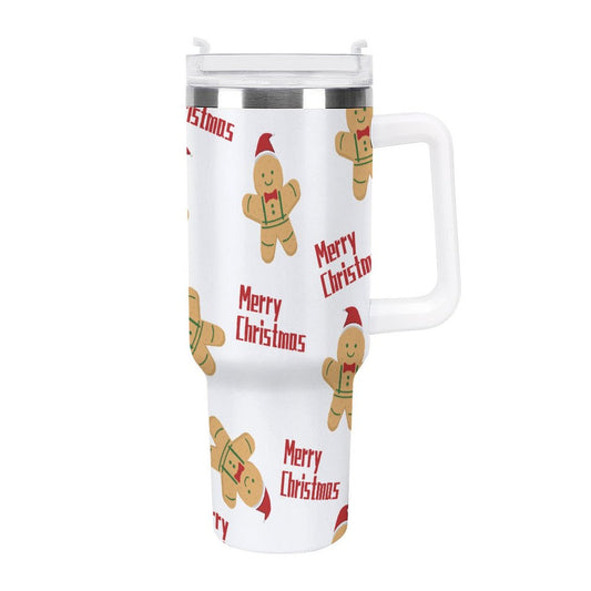 PHDT00076 POD US Local Tumbler 40 oz Large Capacity Car Cup Christmas Gingerbread Man