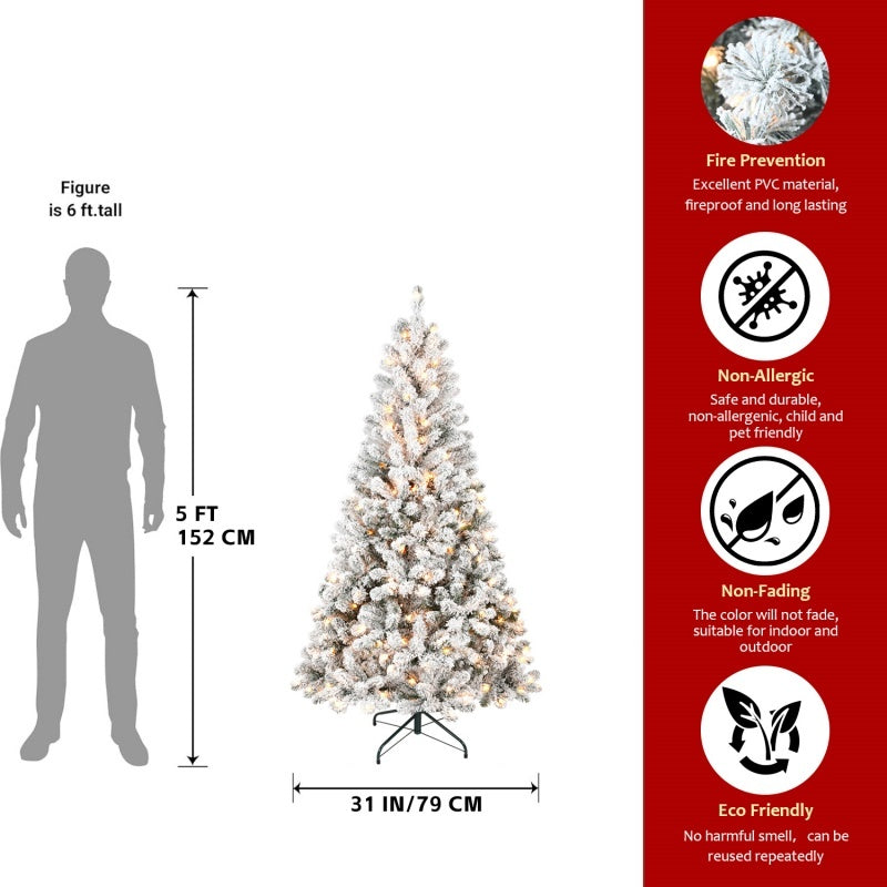 US Local PVC, Christmas Tree, Christmas Decorations,  With Lights
