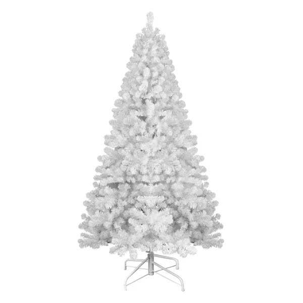 US Local 5ft Unlit White Halloween Christmas Tree With 498 Branch Tips For Holiday Decoration