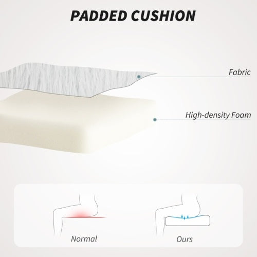 UK Local HOMCOM Plush Office Desk Chair, Modern Armless Swivel Vanity Chair With Adjustable Height For Home Office, Bedroom, Living Room,