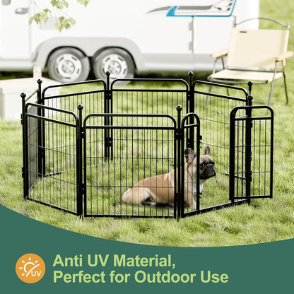 US Local Gardner Pet Dog Fence Indoor And Outdoor Small And Medium Dog Foldable With Gravity Automatic Lock Pet Activity Fence