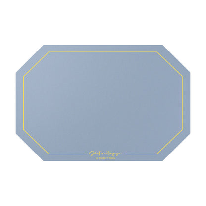 Octagonal Leather Placemat Waterproof Household Table Mat Heat Proof Mat Placemat