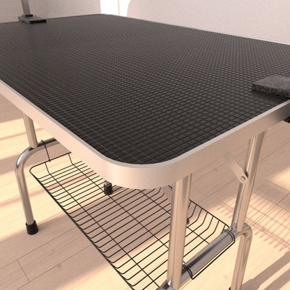 US Local Large Pet Dog And Cat Grooming Table With Adjustable Arms And Clips Large Heavy Animal Grooming Table, 42 Inches