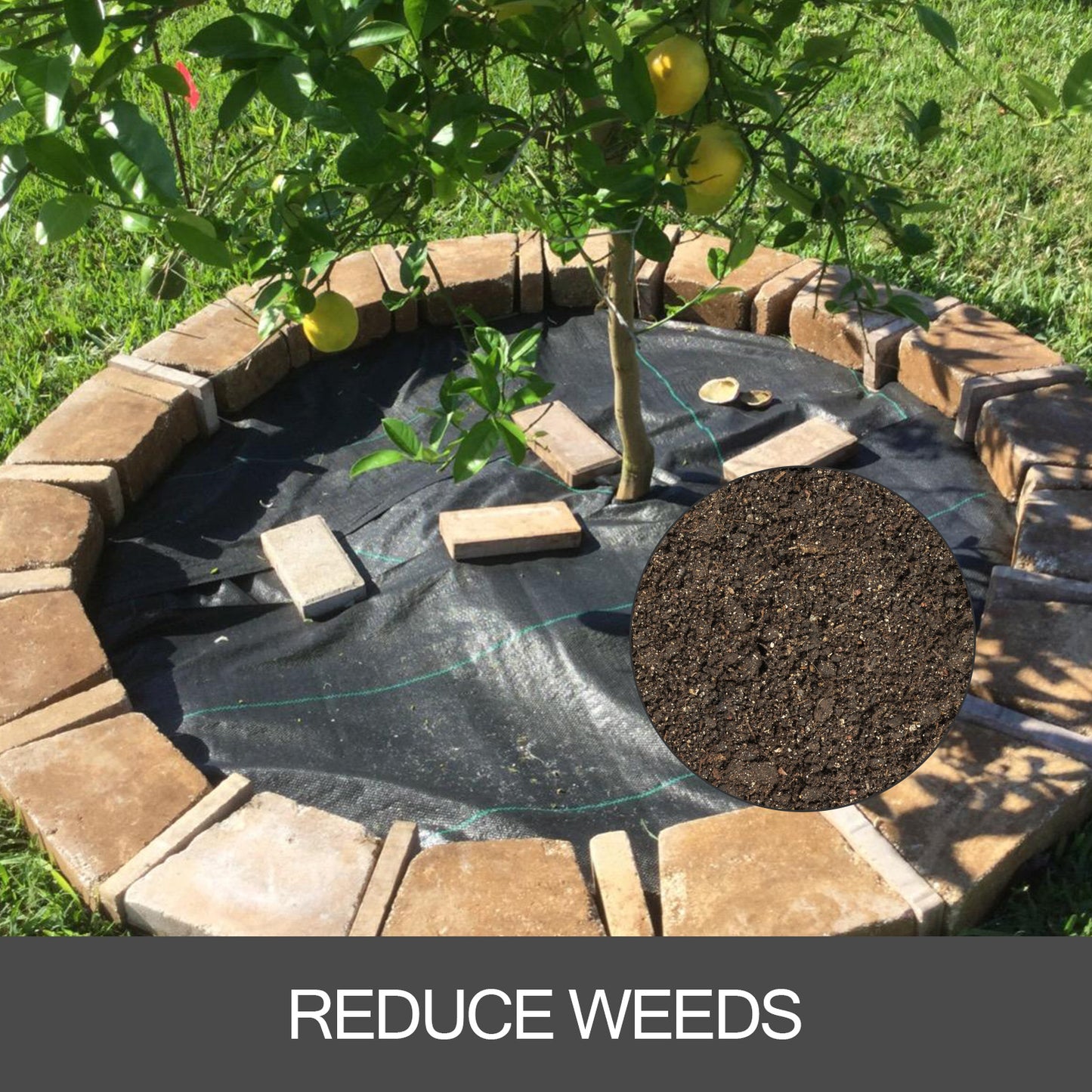 US Local VEVOR 6FT300FT Premium Weed Barrier Fabric Heavy Duty 2.4OZ, Woven Weed Control Fabric, High Permeability Good For Flower Bed, Geotextile Fabric For Underlayment, Polyethylene Ground Cover