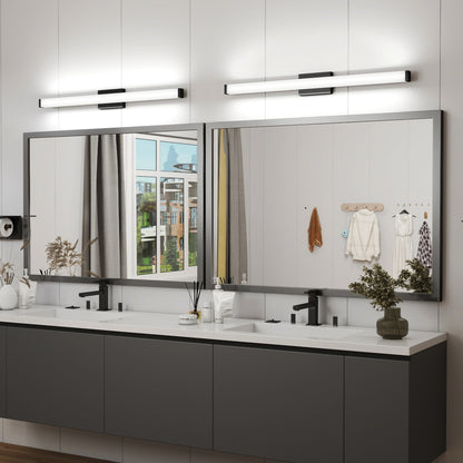 US Local Black Modern Bathroom Light Fixtures Over Mirror 41 Inch LED Vanity Lights Bar For Bath